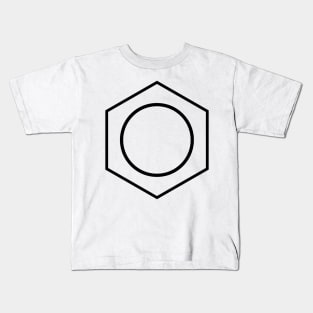 Benzene Ring Pattern Kids T-Shirt